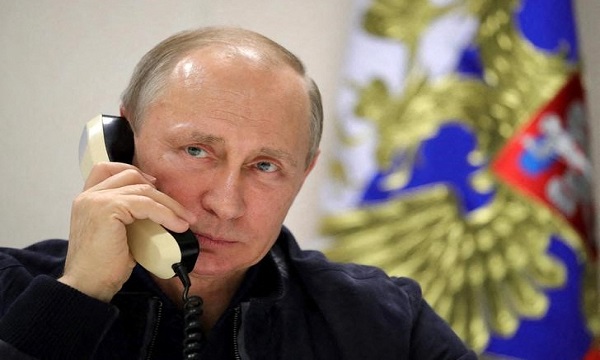 Russian president speak by phone with German, French leaders