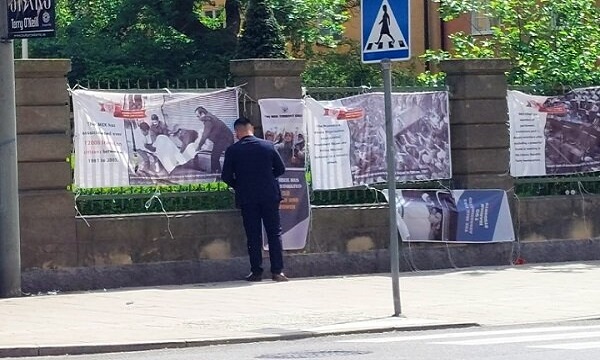 MKO terrorists attack exhibition on their crimes in Stockholm