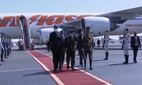 Venezuela President arrives in Tehran for state visit