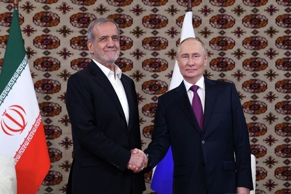 Pezeshkian and Putin Commend the Strategic Partnership of Iran and Russia