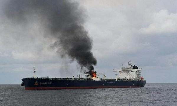 UK-owned ship hit by projectile off Yemen's Hodeidah coast