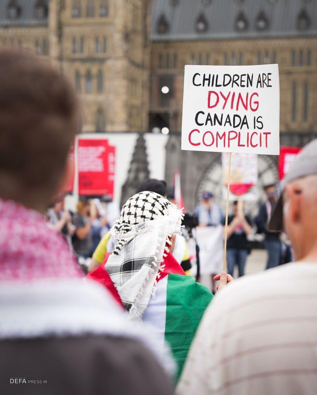 Canadian pro-Palestinians honored the memory of the martyred children of Gaza