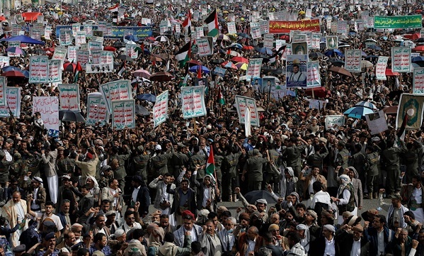 Mass rally in Yemen’s Saada in support of Gaza