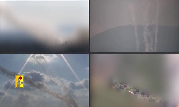 Hezbollah releases videos of large retaliatory attacks against Israeli military bases