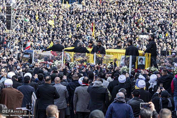 Photos of Martyr Sayyed Hassan Nasrallah's Funeral in Beirut