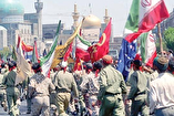 Sending Sacred Defense Warriors to the Fronts from the Imam Reza Holy Shrine (AS)
