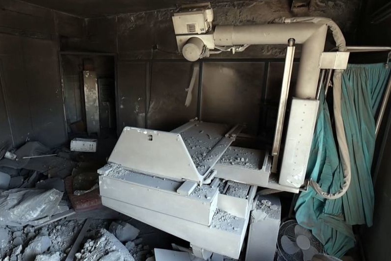 Mass Destruction of Hospital Power Generators in Gaza