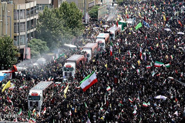 Funeral of National Authority Martyrs in Tehran