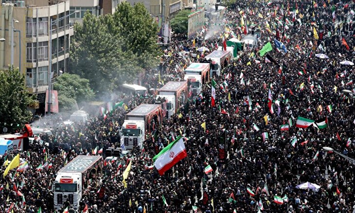 Funeral of National Authority Martyrs in Tehran