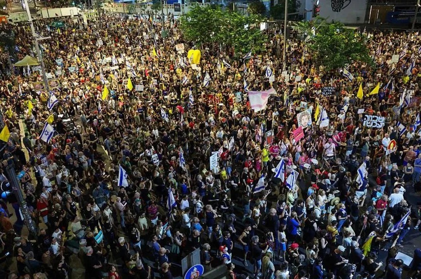 500,000 Protest in Tel Aviv Against Netanyahu