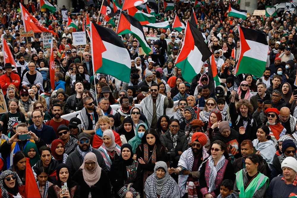 Largest Demonstration in New Zealand's History Held in Support of Gaza