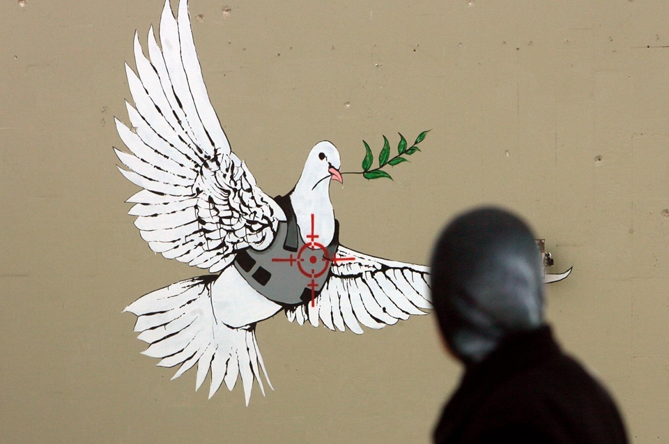 Banksy's Artistic Protest Against the Repression of Pro-Palestinian Protesters in London