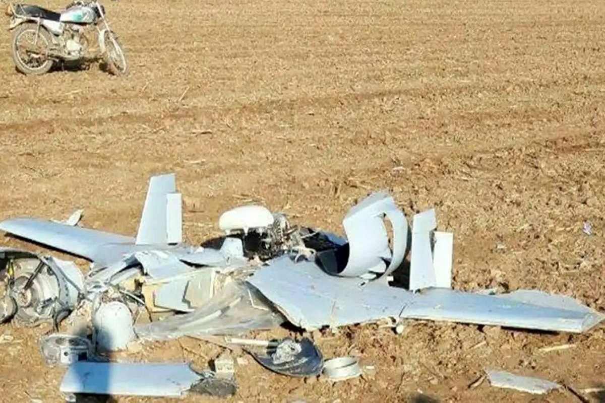 Israeli Hermes Drone Destroyed by Iranian Army Air Force Fighter Jet