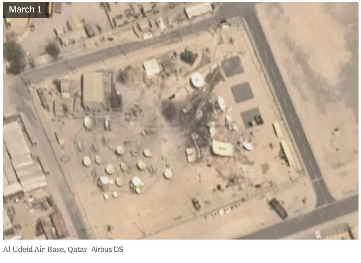 New York Times Report on Damage to US Military Infrastructure after Iran Attacks