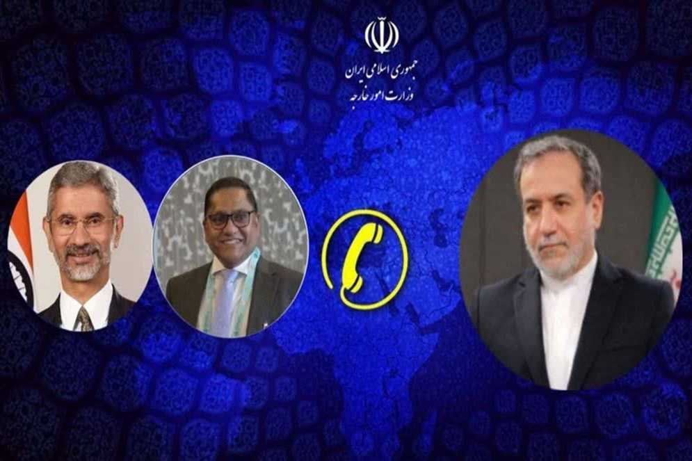 Araghchi's Telephone Conversation with the Foreign Ministers of Sri Lanka and India