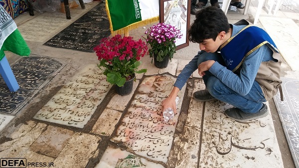 تمثال هنرمند شهید «محمدباقر ربانی» در قم رونمایی شد