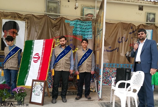 تمثال هنرمند شهید «محمدباقر ربانی» در قم رونمایی شد