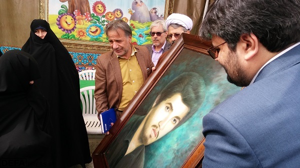 تمثال هنرمند شهید «محمدباقر ربانی» در قم رونمایی شد