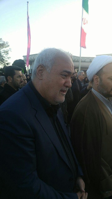 پیکر مطهر سردار شهید حسن آزادی و همرزمان شهیدش وارد مشهدالرضا شد + تصاویر