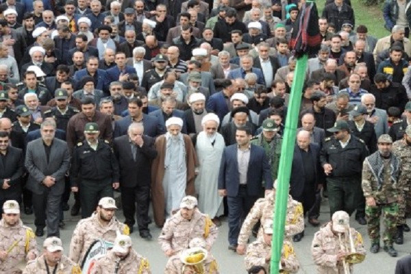 مراسم تشییع پیکر مطهر پدر شهیدان «طوسی» در نکا برگزار شد + تصویر