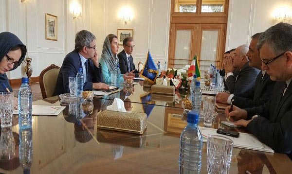 موگرینی با ظریف در تهران دیدار کرد موگرینی با ظریف در تهران دیدار کرد