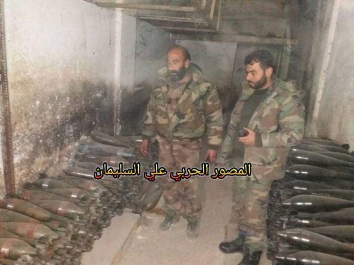 عکس/  انبار تروریست ها در حلب