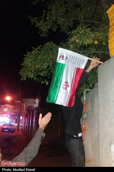 تصاویر / آئین نصب پرچم اجلاسیه شهدای گلستان بر سردر منازل شهدا
