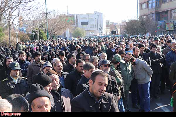 تصاویر/ مراسم تشییع پیکرهای مطهر و منور 7 شهید گمنام دوران دفاع مقدس در تبریز