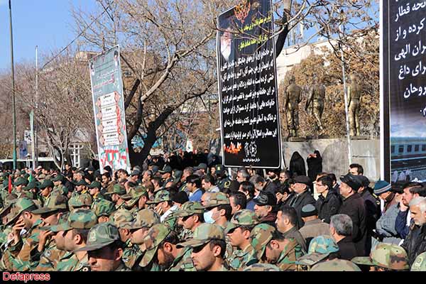 تصاویر/ مراسم تشییع پیکرهای مطهر و منور 7 شهید گمنام دوران دفاع مقدس در تبریز