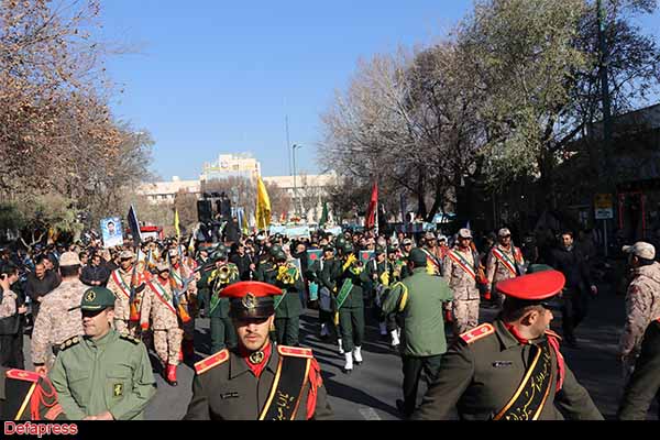 تصاویر/ مراسم تشییع پیکرهای مطهر و منور 7 شهید گمنام دوران دفاع مقدس در تبریز