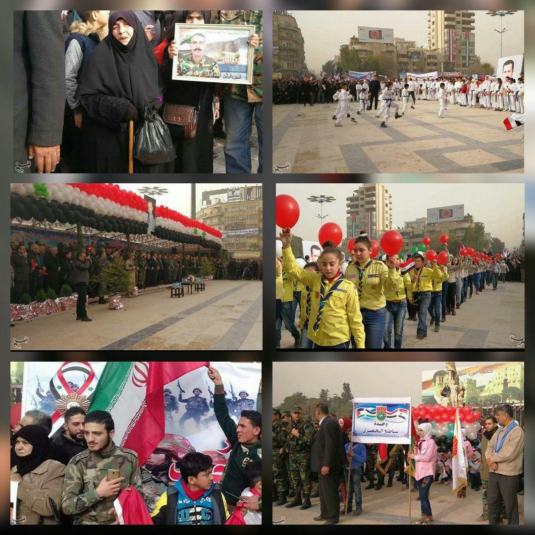 عکس/ جشن اولین سالگرد آزادسازی حلب