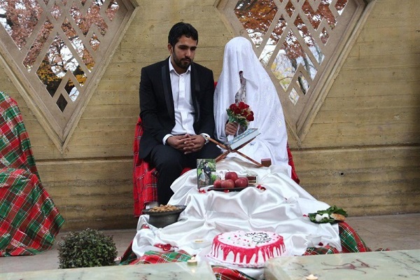 ‌آغاز زندگی مشترک زوج رسانه‌ای گلستان در جوار مزار شهدای گمنام