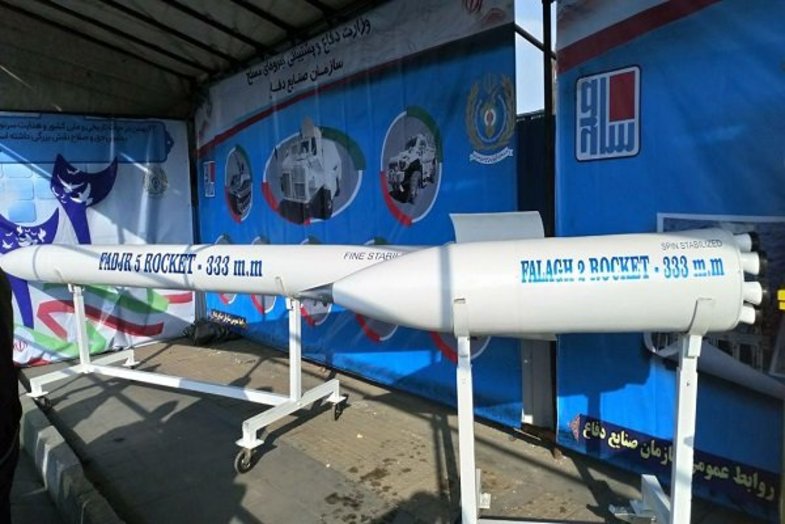 عکس/ سامانه موشکی فجر و راکت فلق در راهپیمایی ۲۲ بهمن