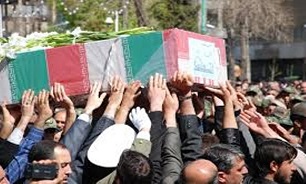 تشییع پیکر شهید گمنام در مهدیشهر