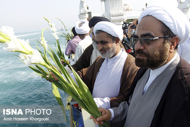 گلباران محل شهادت 290 مسافرهواپیمایی ایرباس در آب‌های خلیج‌‎فارس‌+ تصاویر