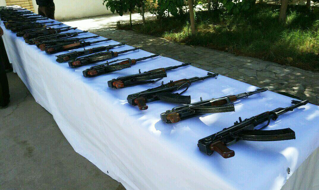 کشف سلاح و مهمات از گروهک تروریستی جیش الظلم در ارتفاعات سراوان