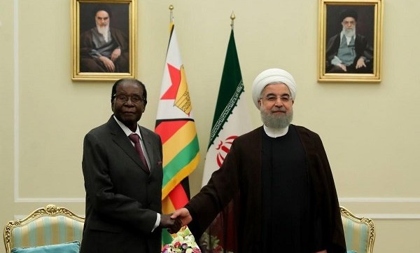 دیدار رئیس‌جمهور زیمباوه با روحانی