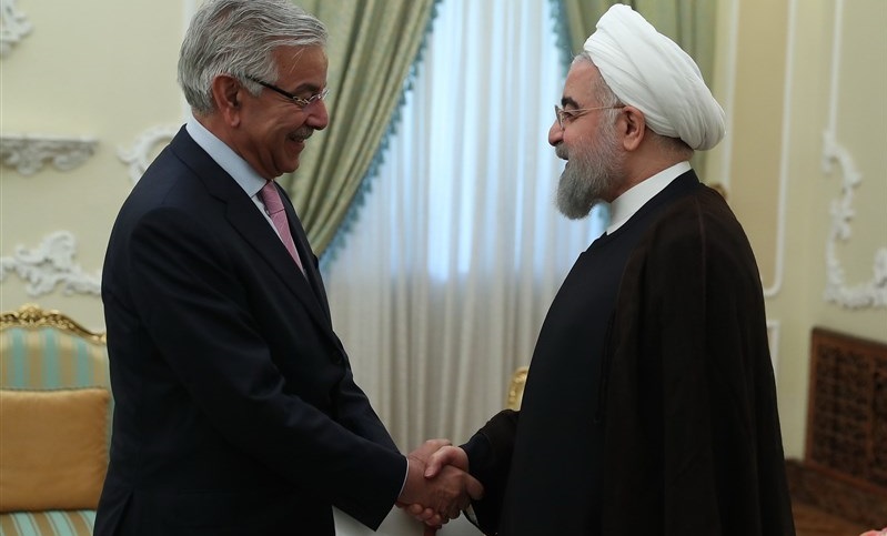 وزیر امور خارجه پاکستان با روحانی دیدار و گفتگو کرد