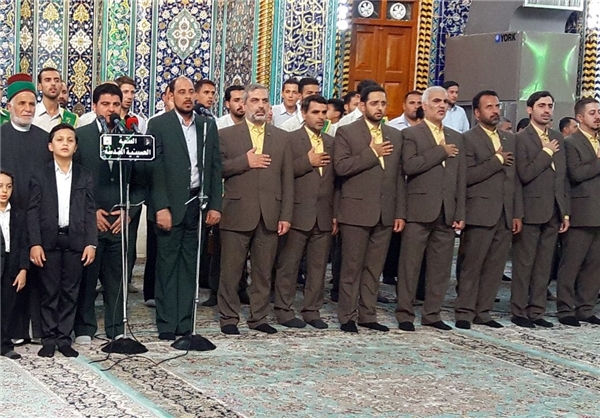 اجرای گروه محمد‌ رسول‌الله(ص) در کربلای معلی+ تصاویر