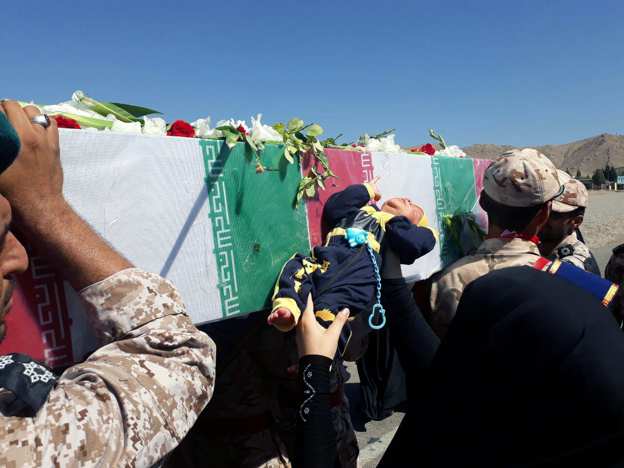پیکر یک شهید گمنام در یگان صابرین نزسا تدفین شد