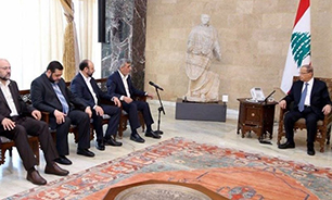 دیدار هیات حماس با رئیس جمهور لبنان دیدار هیات حماس با رئیس جمهور لبنان