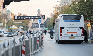 سرویس‌دهی اتوبوسرانی به زائران پیاده امام رضا(ع)