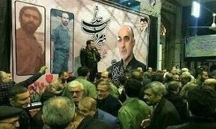 مراسم وداع با سردار شهید «علی ییلاقی» در بهشهر برگزار شد