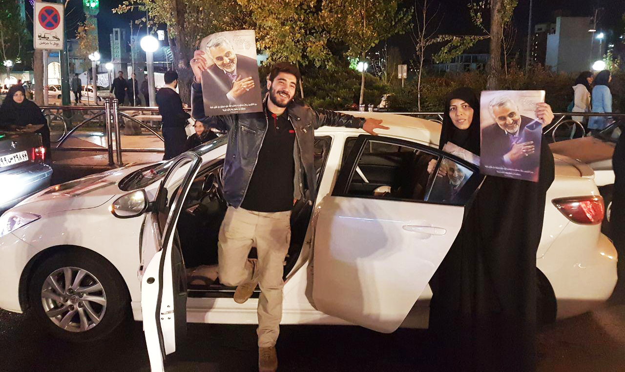 برگزاری جشن پیروزی جبهه مقاومت در خیابان‌های تهران +تصاویر