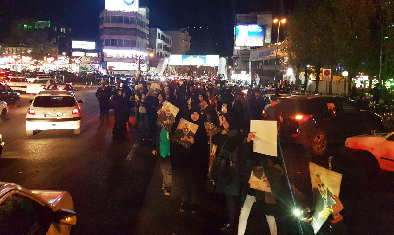 برگزاری جشن پیروزی جبهه مقاومت در خیابان‌های تهران +تصاویر