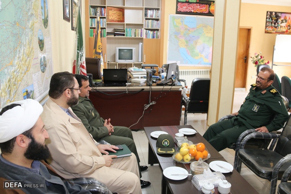 دیدار مدیرکل حفظ آثار دفاع مقدس گلستان با فرمانده سپاه نینوا گلستان