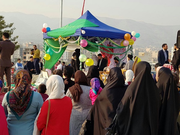 پیوند زوج قرار شهدایی در جوار امامزادگان عشق+ تصویر