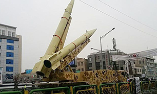 نمایش موشک‌های بالستیک سپاه در راهپیمایی ۲۲ بهمن