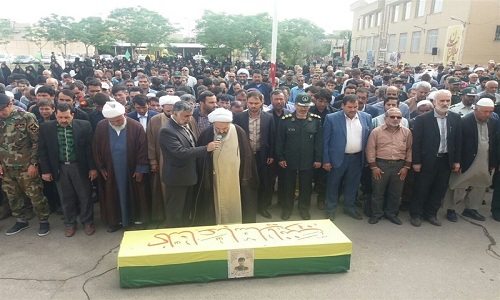 پیکر شهید مدافع حرم در کاشان تشییع شد