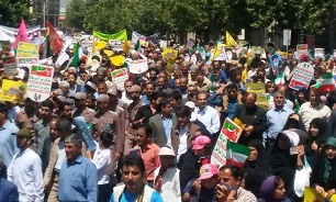خروش دنانشینان برای دفاع از مظلومیت مردم فلسطین